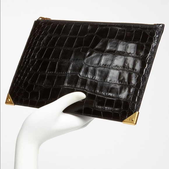 Alexander Wang Handbags - Alexander Wang Black Leather Clutch TREAT YOURSELF